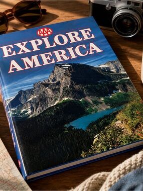 AAA Explore America Travel Book Road Trip Guide Hardcover Scenic Photography Map